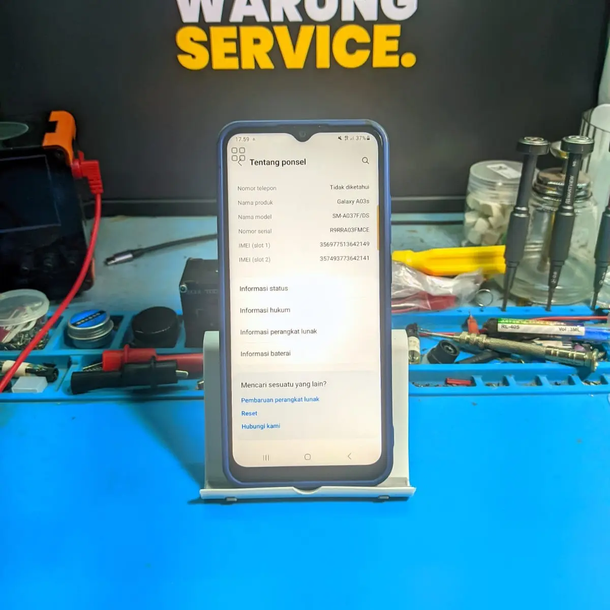 Samsung A03s Tampilan Bersemut Seperti TV Rusak – Solusi di Pangkalan Bun